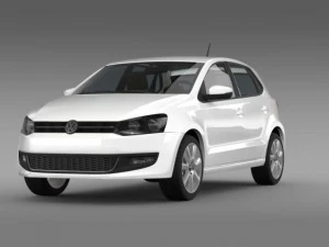 volkswagen polo bifuel 5d 20102013 3D Model