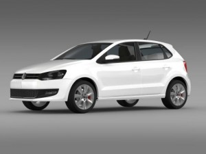 volkswagen polo bifuel 5d 20102013 3D Model