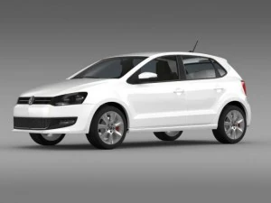 volkswagen polo bifuel 5d 20102013 3D Model