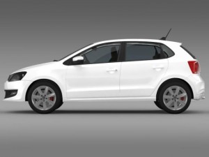 volkswagen polo bifuel 5d 20102013 3D Model