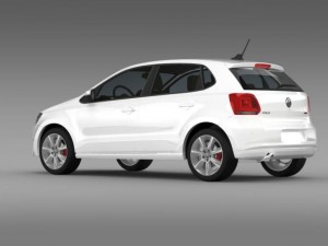 volkswagen polo bifuel 5d 20102013 3D Model