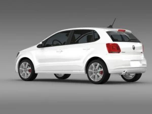 volkswagen polo bifuel 5d 20102013 3D Model