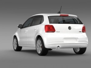 volkswagen polo bifuel 5d 20102013 3D Model