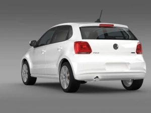 volkswagen polo bifuel 5d 20102013 3D Model