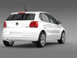 volkswagen polo bifuel 5d 20102013 3D Model