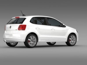 volkswagen polo bifuel 5d 20102013 3D Model
