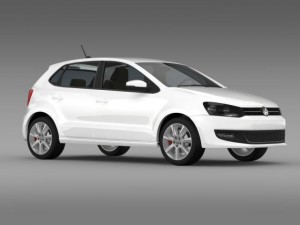 volkswagen polo bifuel 5d 20102013 3D Model