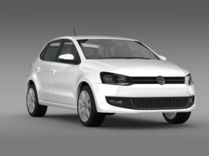 volkswagen polo bifuel 5d 20102013 3D Model