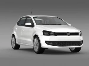 volkswagen polo bifuel 5d 20102013 3D Model