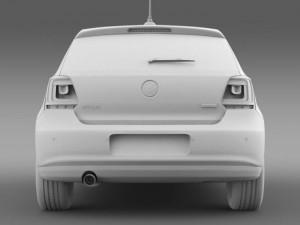 volkswagen polo bifuel 5d 20102013 3D Model