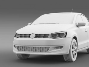 volkswagen polo bifuel 5d 20102013 3D Model
