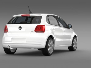 volkswagen polo gt 2013 3D Model