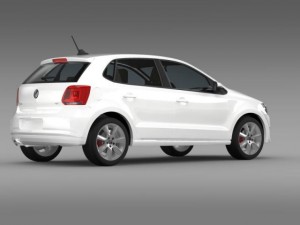 volkswagen polo gt 2013 3D Model