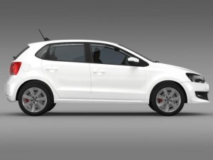 volkswagen polo gt 2013 3D Model