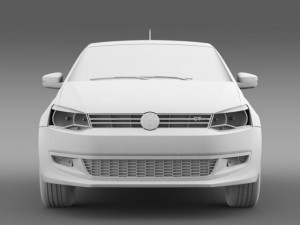 volkswagen polo gt 2013 3D Model