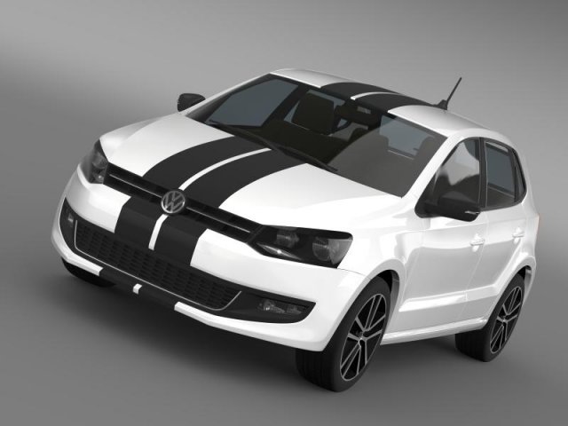 volkswagen polo worthersee Model 3D .c4d .max .obj .3ds .fbx .stl .blend 