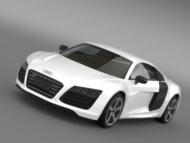 audi r8 e tronprototype 2013 3D मॉडल .c4d .max .obj .3ds .fbx .stl .blend 