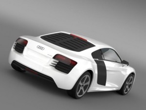audi r8 e tronprototype 2013 3D मॉडल