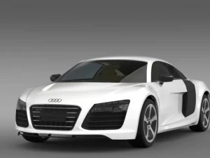 audi r8 e tronprototype 2013 3D Model