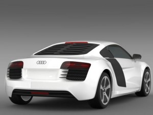 audi r8 e tronprototype 2013 3D मॉडल
