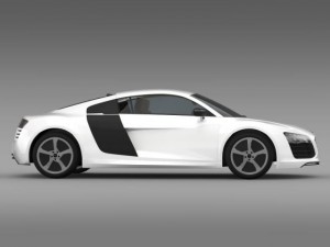 audi r8 e tronprototype 2013 3D मॉडल