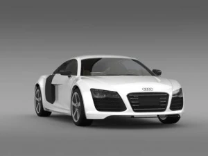 audi r8 e tronprototype 2013 3D Model
