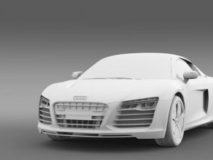 audi r8 e tronprototype 2013 3D मॉडल