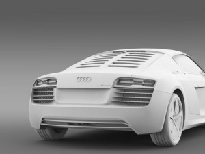 audi r8 e tronprototype 2013 3D मॉडल