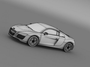 audi r8 e tronprototype 2013 3D मॉडल