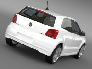 volkswagen polo bluemotion 3d 20102013 3Dモデル
