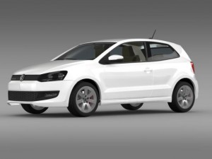 volkswagen polo bluemotion 3d 20102013 3Dモデル