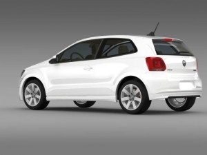 volkswagen polo bluemotion 3d 20102013 3Dモデル