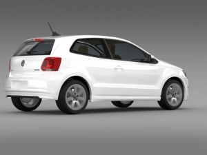 volkswagen polo bluemotion 3d 20102013 3Dモデル