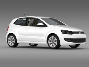 volkswagen polo bluemotion 3d 20102013 3Dモデル