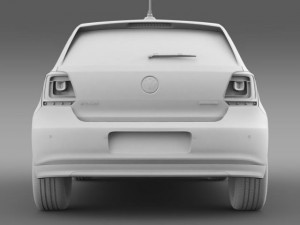 volkswagen polo bluemotion 3d 20102013 3Dモデル