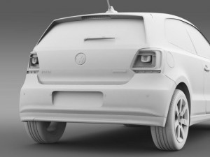 volkswagen polo bluemotion 3d 20102013 3Dモデル