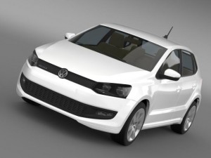 volkswagen polo bluemotion 5d 20102013 3D Model