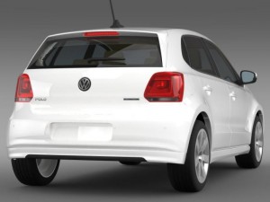 volkswagen polo bluemotion 5d 20102013 Modèle 3D