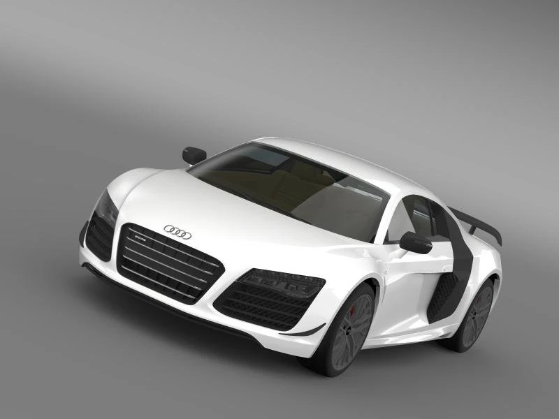 audi r8 lmx 2014 3D Model .c4d .max .obj .3ds .fbx .stl .blend 