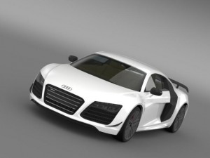 audi r8 lmx 2014 Modello 3D