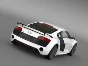 audi r8 lmx 2014 3D Model