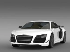 audi r8 lmx 2014 3D Model