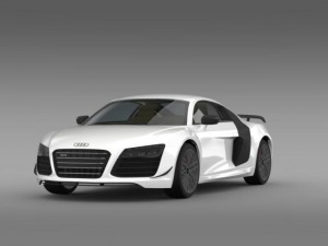 audi r8 lmx 2014 3D Модель