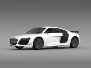 audi r8 lmx 2014 3D Model