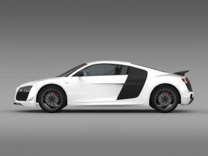 audi r8 lmx 2014 3D Модель