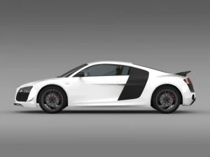 audi r8 lmx 2014 3D Model