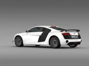 audi r8 lmx 2014 3D Model