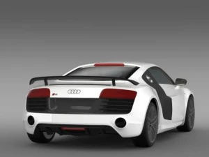 audi r8 lmx 2014 3D Model