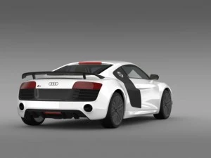 audi r8 lmx 2014 3D Model