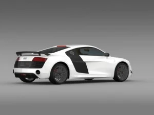 audi r8 lmx 2014 3D Model